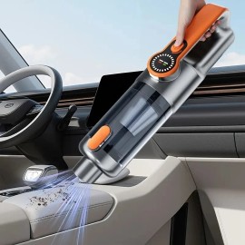 Car Vacuum Cleaner, Cordless Handheld 17000PA, 2-in-1 Vacuum and Air Pump Orange