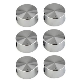 6Pcs Metal Gas Stove Knobs, 6mm Cooker Control Switch Knobs with Locks - Kitchen Accessories