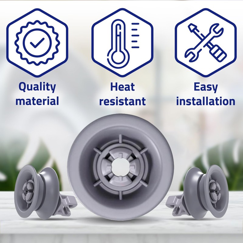 1 Piece Dishwasher Wheels for Upper Basket Ø 31 mm