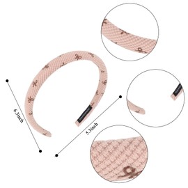 Fashion Thin Headbands with Knit Butterfly, 4pcs Non-Slip Alice Headbands for Women and Girls – Comfortable, Elegant Hair Accessories