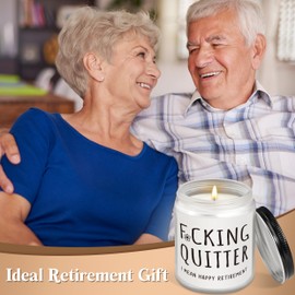 Retirement Gift for Woman, Retirement Gifts for Women Men - Retirement Candle, Retired Gifts for Women, Funny Retirement Farewell Going Away Gifts for Daughter Coworkers Friends
