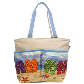 Paul Brent Flip Flop Utility Tote Bag, Multicoloured