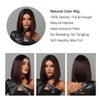 16 Inch Short Straight Bob Wigs Black Ombre Red Straight