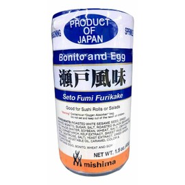 MIshima Japanese Bonito and Egg Seto Fumi Furikake Good for Sushi Rolls or Salad