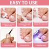 Uñas postizas francesas para los pies - 120 piezas de