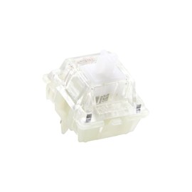 KPREPUBLIC Cherry MX RGB Ergo Clear Switch Tactile 5pin SMD RGB 40g 55g Switch for Mechanical Keyboard eogo Milky White Clear Factory Lubed(MX RGB Ergo Switch(Factory Lubed) x70)