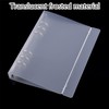 A5 Notebook Photocard Binder, Transparent Loose Leaf Personal Organizer Binder