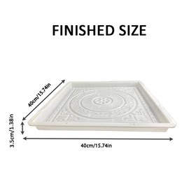 EAIVENY Large Brick Mold, 15.75"x15.75"x2.36" Concrete Molds ，Walk Maker Reusable Path Brickform Stepping Stone Paver Lawn Patio Yard Garden DIY Walkway Pavement Moulds (40-HL)