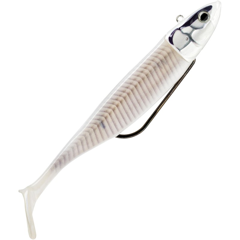Storm Biscay Shad 14 cm 2 Montados WPRLS, White/Black/Grey,19STBSCS14WPRLS