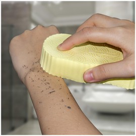 Magic Exfoliating Bath Sponge (2 pcs), 3D Super Soft Exfoliating Bath Sponge, Skin Friendly and Reusable for Adults Children and Pregnant Women Alternative to exfoliating Gloves