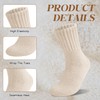 Senker Fashion Boot Socks for Women, Thick Winter Wool Crew