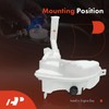 A-Premium Windshield Washer Reservoir with (Cap/Washer Pump/Hose/Filler Neck/Bracket) Compatible with