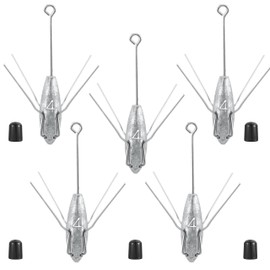 Sputnik Sinkers Fishing Weights Sinkers Surf and Pier Fishing Sinkers Long Tails for Saltwater Fishing Gear Tackle 2oz 3oz 4oz 5oz 6oz