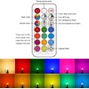iLC iLC Glhbirne mit Fernbedienung Farbwechsel Farbige Leuchtmittel LED Lampe Edison Dimmbare Farbige Leuchtmitte Lampen 5W E27 RGB LED Birnen - Dual Memory - 12 Farben - (4-er Pack)