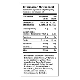 Zinc Liquido Tomas Vitamina Echinacea Sabor Naranja Life