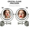 OVENTE Wall Mounted Lighted Makeup Vanity Mirror, 9" Hard Wired