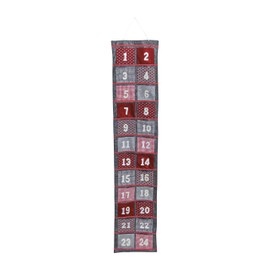 XXL Advent Calendar for Filling and Hanging, Made of Felt, Size 34 x 166 cm, Christmas Calendar for Children and Adults, Gift Calendar with Bag for Presents and as Christmas Decoration
