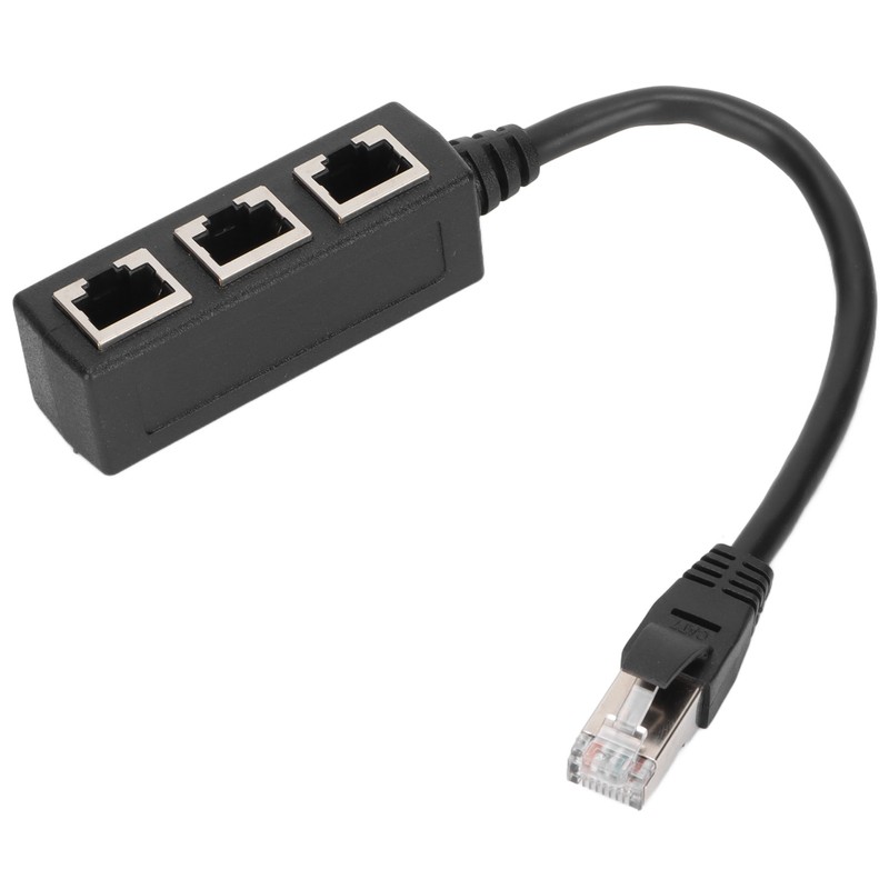 RJ45 Ethernet Adapter Cable Extension Function 1 to 3 Port