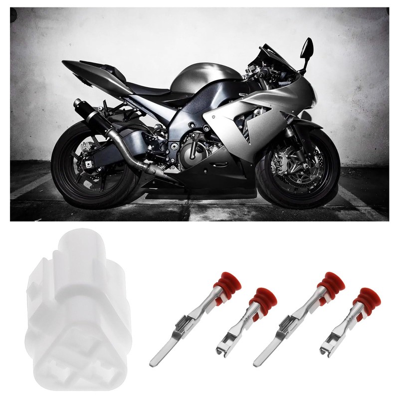 SING F LTD 2 Sets 3Pin Motorcycle Connector Kit Compatible