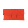 LONI Elegant Faux Suede Clutch Shoulder Bag