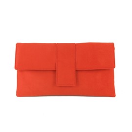 LONI Elegant Faux Suede Clutch Shoulder Bag