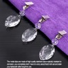 Keadic 10 x Professional Tablecloth Weights Crystal Teardrop Prisms Pendants