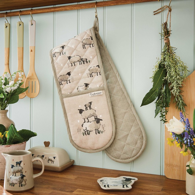 Cooksmart Double Oven Gloves Heat Resistant | British Designed Heat