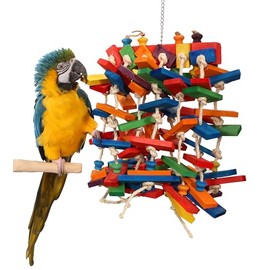 Rainbow Parade Large Parrot Toy for Cockatoos and Macaws