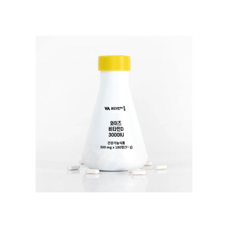 Vitamin Village Vitamin D 3000 IU 180 Tablets, 1 Bottle