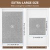 Extra Large Non Slip Shower Mat: 47.2x31.5 inch Loofah Shower