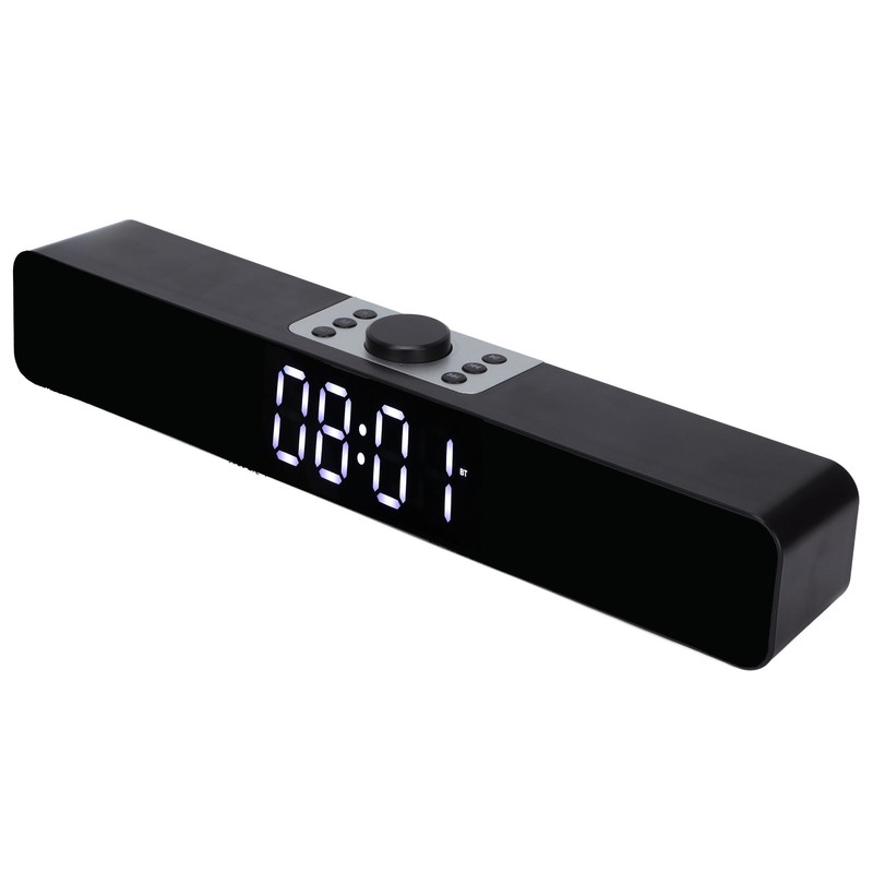 G12 Wireless Bluetooth Clock Speaker with LED Mirror Design Multi