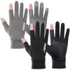 2 Pares Guantes de Protección Solar UPF 50+ Seda Helada