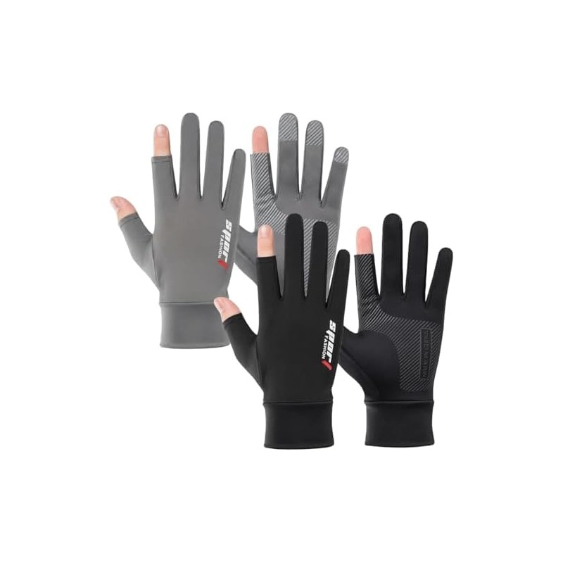 2 Pares Guantes de Protección Solar UPF 50+ Seda Helada