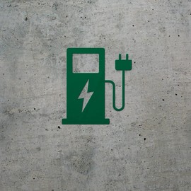 Transparent Decal Stickers Of Electric Vehicle Charging Station (Green) Premium Waterproof Vinyl Decal Stickers For Laptop Phone Accessory Helmet Car Window Mug Tuber Cup Door W USCSKUS890116GR090622