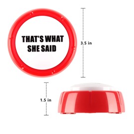 Madanar That's What She Said Easy Button | Funny Classic Office Michael Scott Quote Talking Gag Gift | The Office TV Show Merchandise