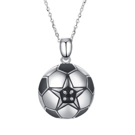 LOVANS Football Pendant Necklace Boys Necklace Football Charm Necklace Sports Gifts for Boys Girls Women Men, Copper