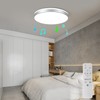 HOREVO Bathroom Ceiling Light with Remote Control with Bluetooth Speaker,
