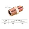 sourcing map 3 Packs Extension Pipe Fitting 9/16"-18 UNF Male