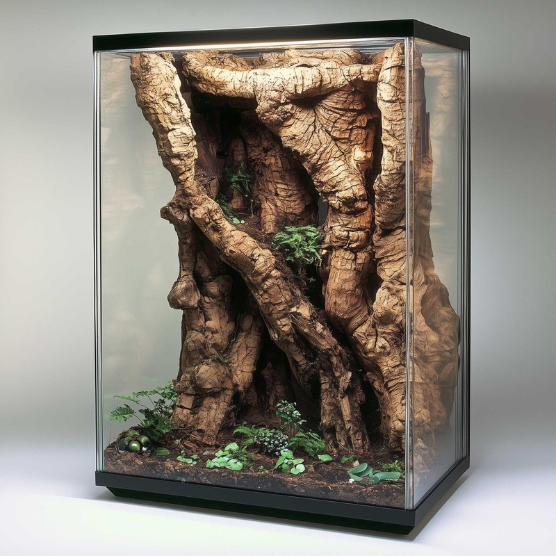 USCAPE Natural cork pieces for terrarium and paludarium, untreated cork