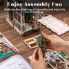 KAAYEE DIY Book Nook Kit, 3D Wooden Puzzle Miniature Booknook