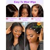 YIROO Bye Bye Knots Glueless Wig Yaki Straight Pre Cut