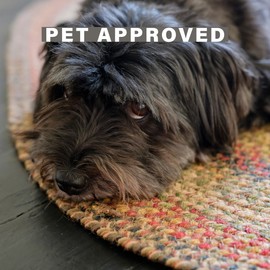 Homespice Kingston Jute 2x3' Brown Braided Rug, Oval Rug, Entryway Rug, Kitchen Rug, Bathroom Rug