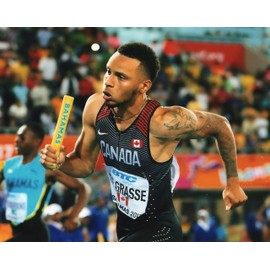 Andre DE GRASSE Canadian Olympic Athlete 8x10 Sports Photo (UU)