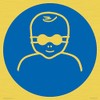 Mandatory: Protect infants eyes with opaque eye protection Sign - 300x300mm - S30