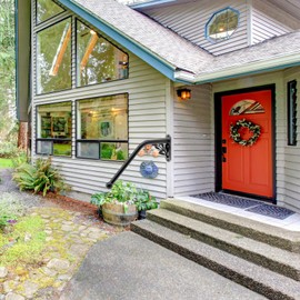 SELEWARE Fully Welded Staircase Handrail Iron Handrail Indoor Outdoor Steps Garage Railing Safety Grab Bar for Elderly Branch Shaped 24'' Length 1.3'' Dia