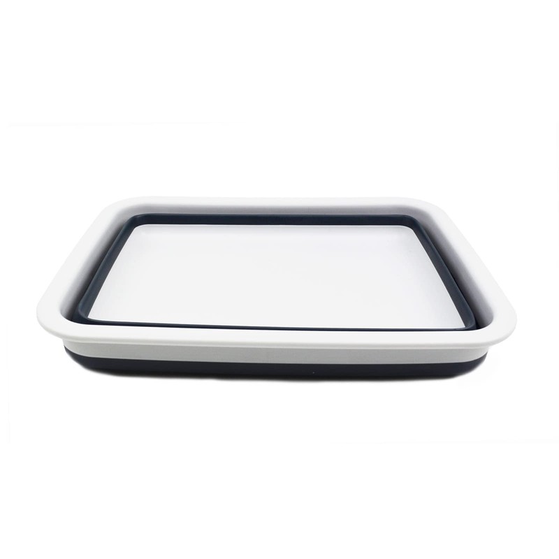 SAMMART 7L Folding Tub, Foldable Dish Tray, Portable Basin, Space