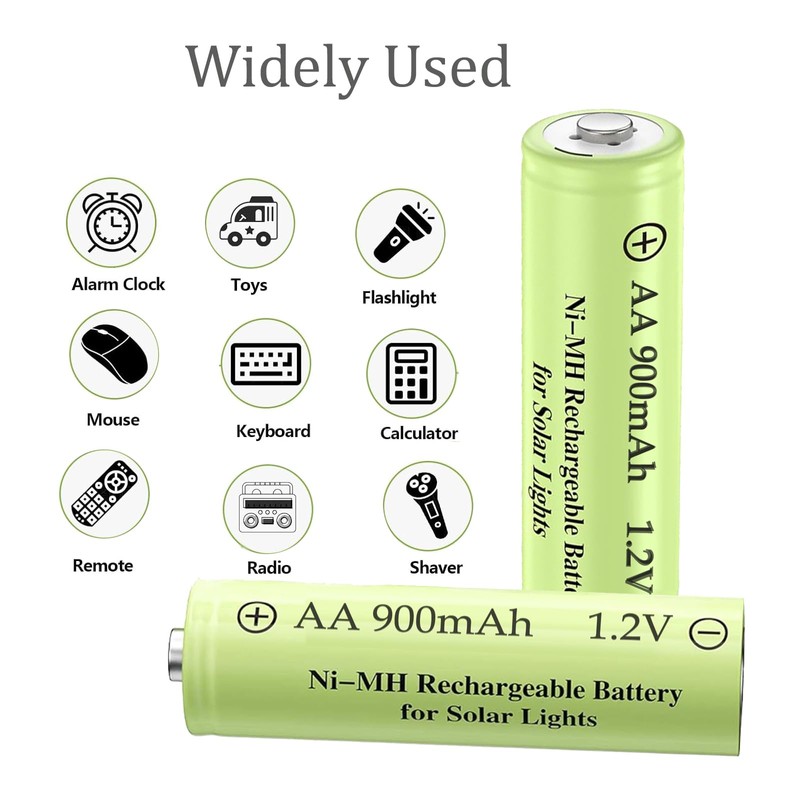 10 Packs 1.2V AA 900mAh Nickel Metal Hydride NiMh Rechargable