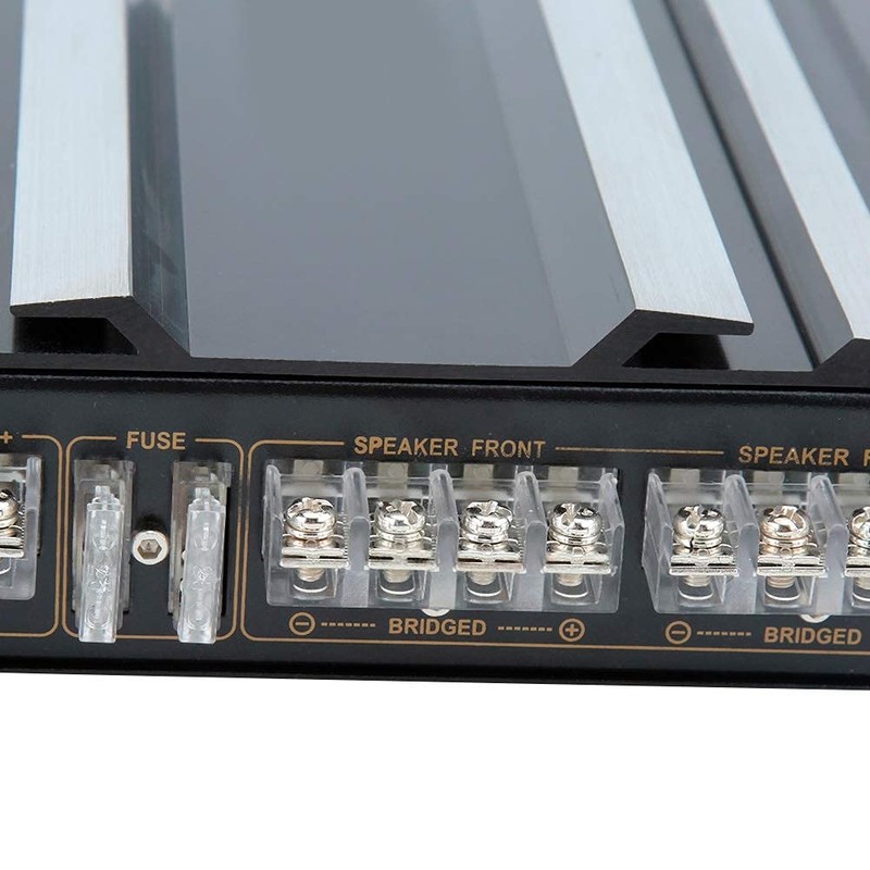 Qiilu 5800W 12V High-Power Car Amplifier, Hi-Fi Portable Audio Stereo