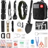 Emergency Survival Kit First Aid Kit, 121Pcs Tactical Gear Camping