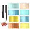 Hair Roller, Flexible Curling Rod Set with Comb, 8 Different